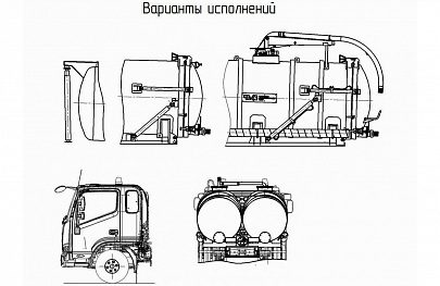 Вакуумная машина на шасси КамАЗ Компас К-9